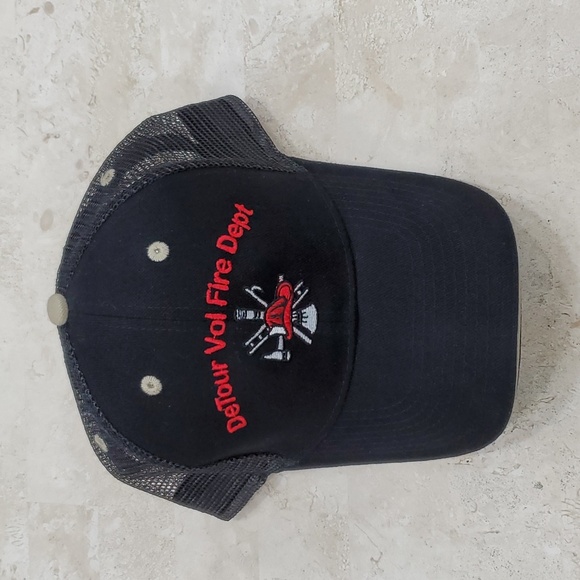 Otto Detour Vol Fire Dept hat black Quality Headwear ball cap Embroidered - Picture 1 of 3